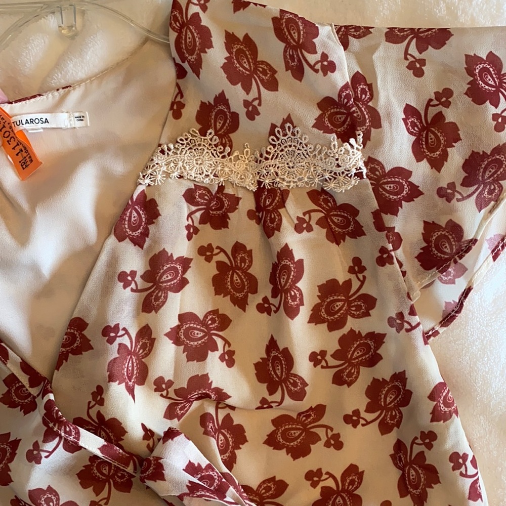 Tularosa Ashby Romper Floral Paisley from Revolve